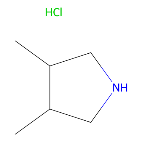3,4-二甲基吡咯烷盐酸盐结构式