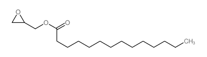 oxiran-2-ylmethyl tetradecanoate Structure