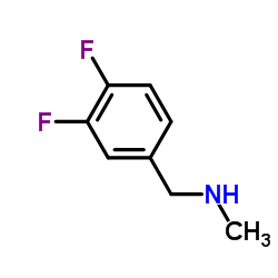 N-(3,4-二氟苄基)-N-甲胺结构式