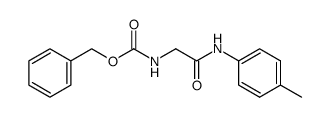 N-benzyloxycarbonyl-glycine p-toluidide结构式