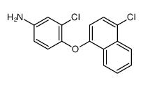3-chloro-4-(4-chloronaphthalen-1-yl)oxyaniline结构式