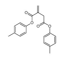 bis(4-methylphenyl) 2-methylidenebutanedioate Structure