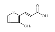 3-(3-甲基-2-噻吩)丙烯酸结构式