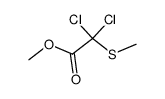 dichloro-methylsulfanyl-acetic acid methyl ester Structure