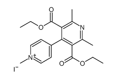 diethyl 2,6-dimethyl-4-(1-methylpyridin-1-ium-4-yl)pyridine-3,5-dicarboxylate,iodide结构式