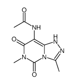 Acetamide,N-(1,5,6,7-tetrahydro-3,6-dimethyl-5,7-dioxo-1,2,4-triazolo[4,3-c]pyrimidin-8-yl)- Structure