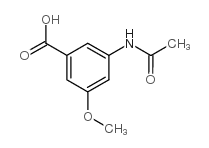 3-甲氧基-5-乙酰基氨基苯甲酸结构式