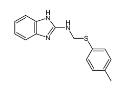 2-(p-tolylthiomethylamino)benzimidazole结构式