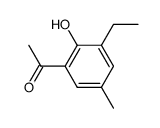 3'-ethyl-5'-methyl-2'-hydroxy-acetophenone结构式