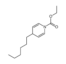 ethyl 4-hexyl-4H-pyridine-1-carboxylate Structure
