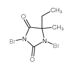 1,3-dibromo-5-ethyl-5-methyl-imidazolidine-2,4-dione Structure