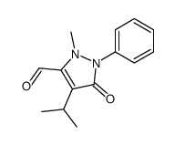3-Formyl-4-isopropyl-2-methyl-1-phenyl-3-pyrazolin-5-on结构式