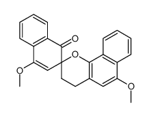 3',4'-Dihydro-4,6'dimethoxyspiro[naphthalin-2(1H),2'-[2H]naphtho[1,2-b]pyran]-1-on Structure