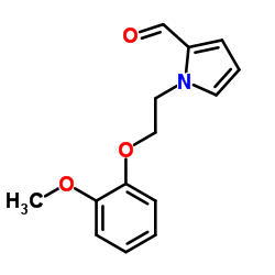1-[2-(2-Methoxyphenoxy)ethyl]-1H-pyrrole-2-carbaldehyde结构式