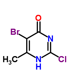 5-Bromo-2-chloro-6-methyl-4(1H)-pyrimidinone Structure
