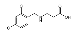 β-Alanine, N-[(2,4-dichlorophenyl)methyl] Structure