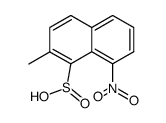 2-methyl-8-nitro-naphthalene-1-sulfinic acid结构式