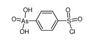 (4-chlorosulfonyl-phenyl)-arsonic acid Structure