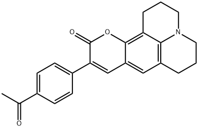 9-(4-acetylphenyl)-2,3,5,6-tetrahydro-1H,4H-11-oxa-3a-azabenzo[de]anthracen-10-one结构式