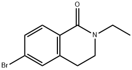 6-溴-2-乙基-3,4-二氢异喹啉-1(2H)-酮结构式