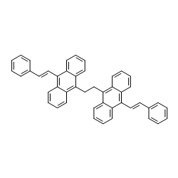 9,9'-(1,2-Ethanediyl)bis{10-[(E)-2-phenylvinyl]anthracene} Structure