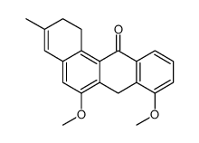 6,8-dimethoxy-3-methyl-2,7-dihydro-1H-benzo[a]anthracen-12-one结构式