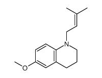 1-prenyl-6-methoxy-1,2,3,4-tetrahydroquinoline Structure