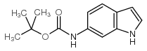 (1H-吲哚-6-基)-氨基甲酸叔丁酯结构式