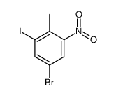 5-Bromo-1-iodo-2-methyl-3-nitrobenzene Structure