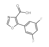 5-(3,5-二氟苯基)-4-噁唑羧酸结构式