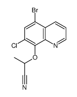 2-(5-bromo-7-chloroquinolin-8-yl)oxypropanenitrile Structure