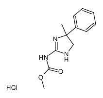 (4-Methyl-4-phenyl-4,5-dihydro-1H-imidazol-2-yl)-carbamic acid methyl ester; hydrochloride Structure