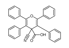 4-cyano-2,3,5,6-tetraphenylpyran-4-carboxylic acid结构式