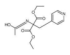 diethyl 2-acetamido-2-(pyridin-4-ylmethyl)propanedioate Structure
