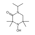 4-hydroxy-3,3,5,5-tetramethyl-1-propan-2-ylpiperazin-2-one Structure