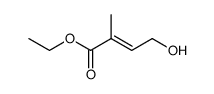 4-hydroxy-2-methylbut-2-enoic acid ethyl ester Structure
