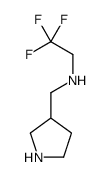 2,2,2-trifluoro-N-(pyrrolidin-3-ylmethyl)ethanamine结构式