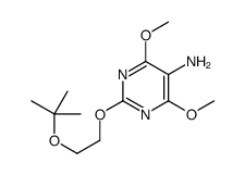 4,6-dimethoxy-2-[2-[(2-methylpropan-2-yl)oxy]ethoxy]pyrimidin-5-amine结构式