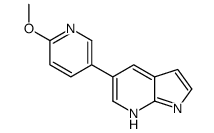 5-(6-methoxypyridin-3-yl)-1H-pyrrolo[2,3-b]pyridine结构式