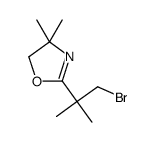 2-(1-bromo-2-methylpropan-2-yl)-4,4-dimethyl-5H-1,3-oxazole结构式