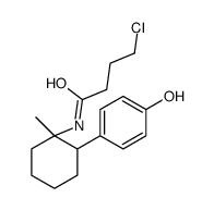 4-chloro-N-[2-(4-hydroxyphenyl)-1-methylcyclohexyl]butanamide结构式