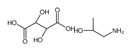 (2R)-1-aminopropan-2-ol,(2S,3S)-2,3-dihydroxybutanedioic acid Structure