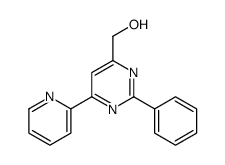 (2-phenyl-6-pyridin-2-ylpyrimidin-4-yl)methanol结构式