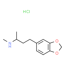 N,α-Dimethyl-1,3-benzodioxole-5-propanamine Hydrochloride structure