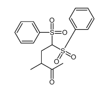 5,5-bis(benzenesulfonyl)-3-methylpentan-2-one Structure