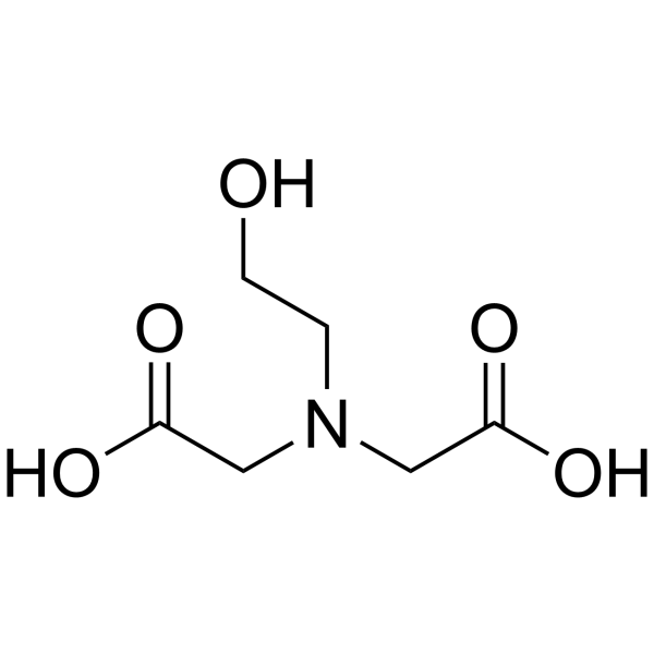 N-羟乙基亚胺二乙酸结构式