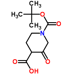 1-(叔丁氧基羰基)-3-氧代哌啶-4-羧酸图片