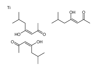 tris(6-methylheptane-2,4-dionato-O,O')titanium Structure