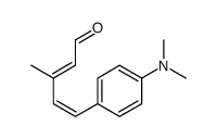 5-[4-(dimethylamino)phenyl]-3-methylpenta-2,4-dienal结构式