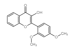 2,4-二甲氧基-3-羟基黄酮结构式